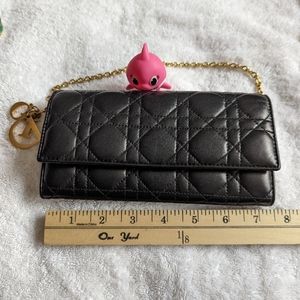 Christian Dior Wallet on Chain Cannage